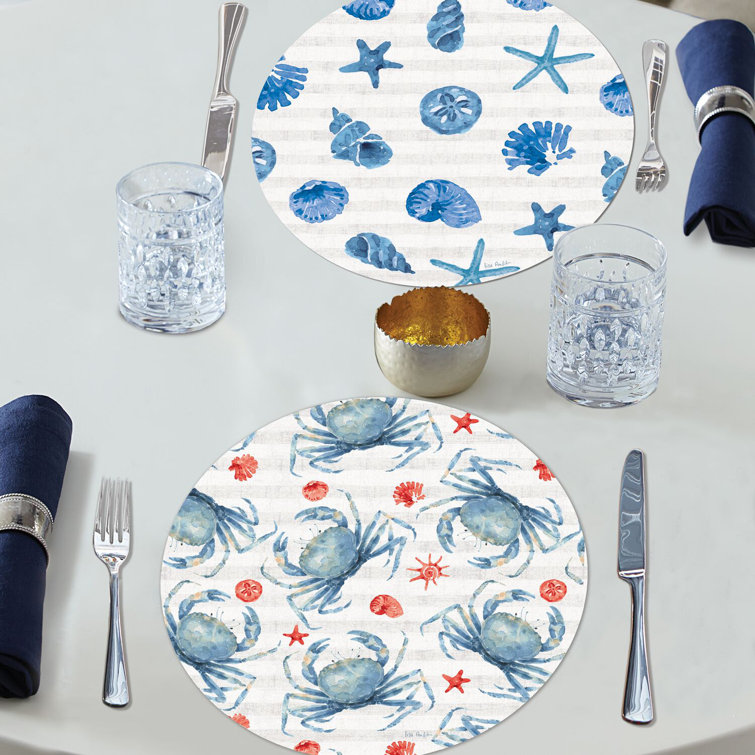 Longshore Tides Jevon Nautical Round Placemat Wayfair